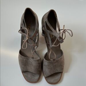 Paul Green Women's Gray Suede Heels